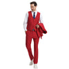 Men's Stacy Adams Hybrid-Fit 3pc Notch Lapel Suit Set, Jacket Vest and Pants