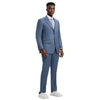 Men's Stacy Adams Sharkskin 3-Piece Suit