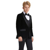 Big Boys 8-20 Christmas Deluxe Velvet 5-Piece Suit Set with Dress Shirt and Bowtie