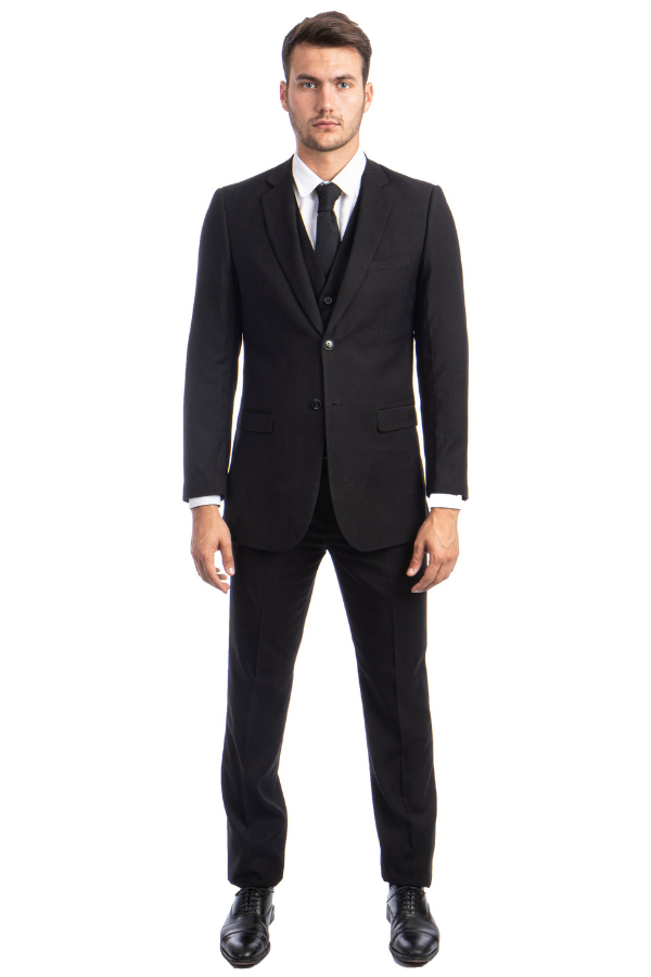 Barry's Black 2 Piece Suit