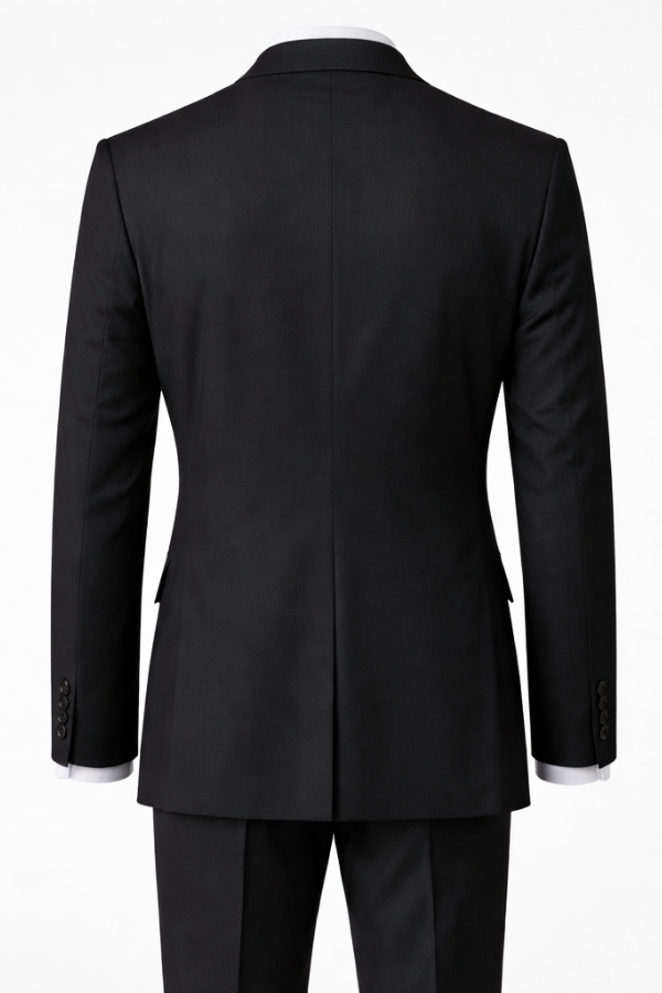 Barry's Black 2PC Suit- Regular Fit