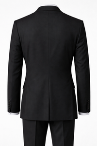 Barry's Black 2PC Suit- Regular Fit