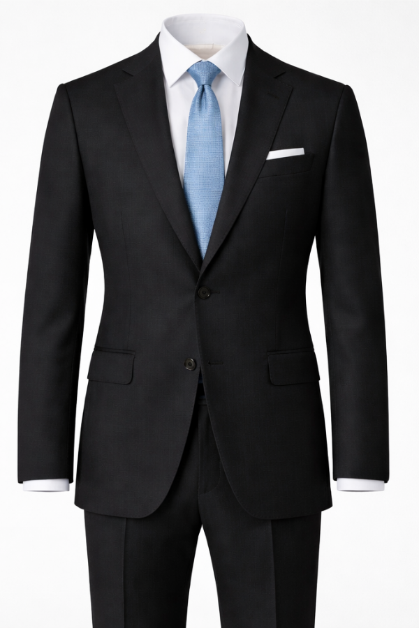 Barry's Black 2PC Suit- Slim Fit
