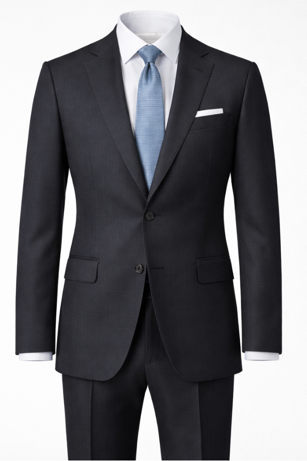Barry's Charcoal 2PC Suit- Regular Fit