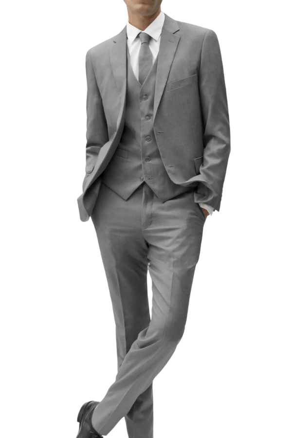 Barry's Light Grey 3 Piece Suit
