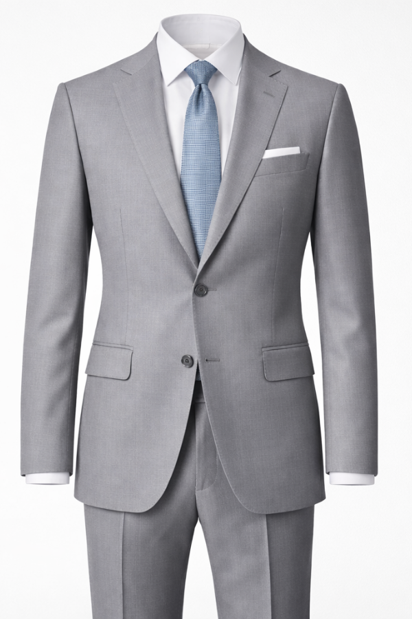Barry's Light Grey 2PC Suit- Slim Fit
