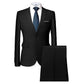 Black  Slim Fit 2-PC Suits