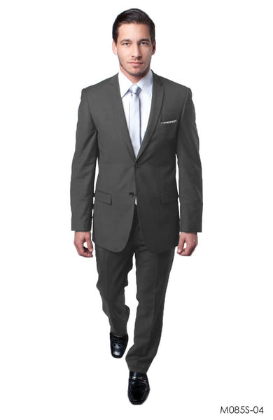 Grey  Slim Fit 2-PC Suits