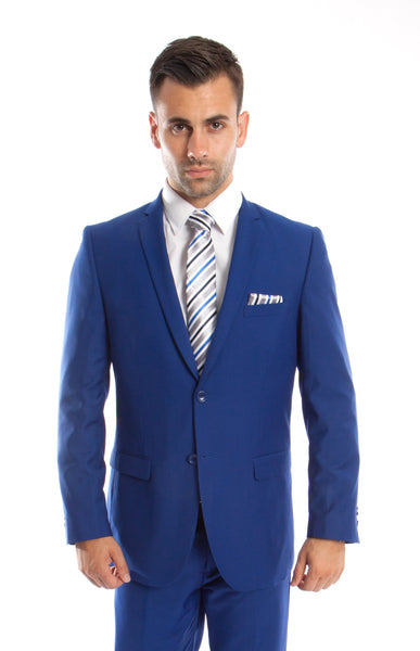 Royal Blue  Slim Fit 2-PC Suits