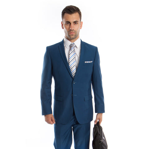 French Blue  Slim Fit 2-PC Suits