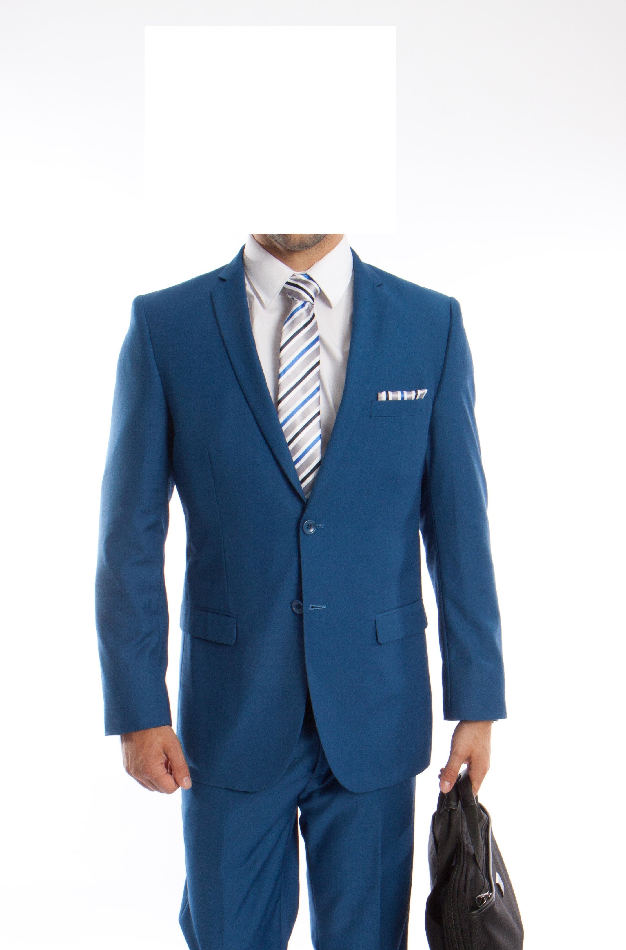 French Blue  Slim Fit 2-PC Suits
