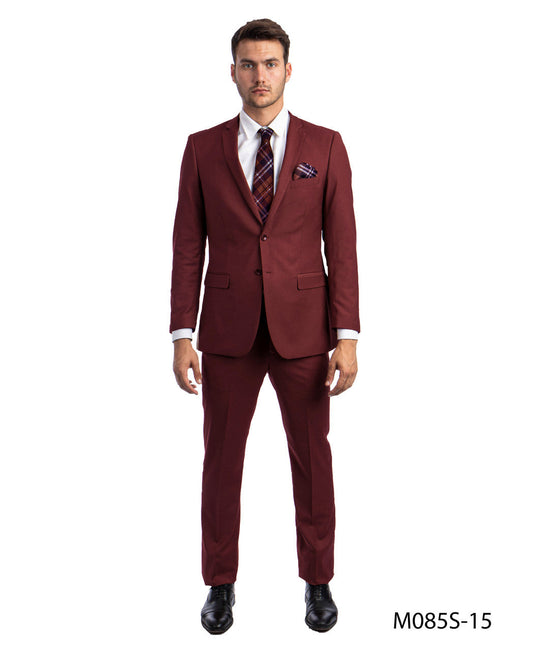 Burgundy Slim Fit 2-PC Suits