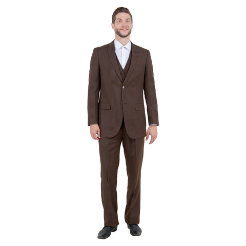 Men's Modern-Fit 3pc Pinstripe Suit, Notch Lapel