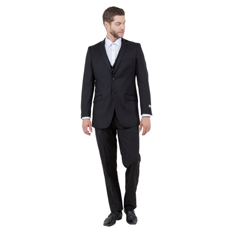 Men's Slim-Fit 3pc Suit, Notch Lapel