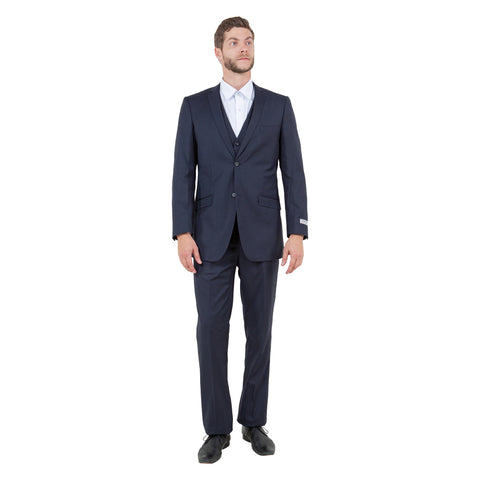 Men's Slim-Fit 3pc Suit, Notch Lapel