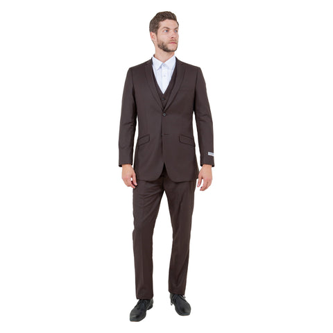 Men's Slim-Fit 3pc Suit, Notch Lapel