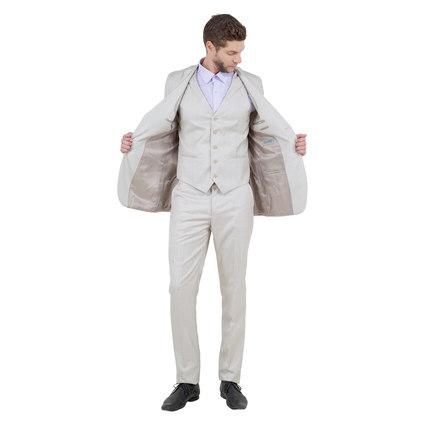 Men's Slim-Fit 3pc Suit, Notch Lapel