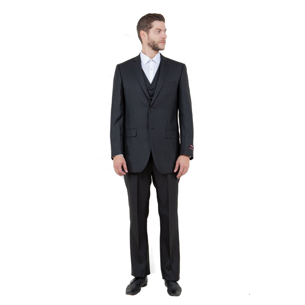 Men's Modern-Fit 3pc Sharkskin Suit Set