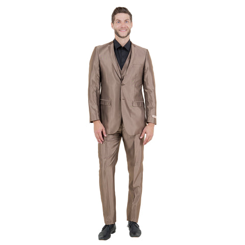 Men's Sharskin Slim-Fit 3-Piece Suit