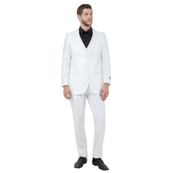 Men's Sharskin Slim-Fit 3-Piece Suit