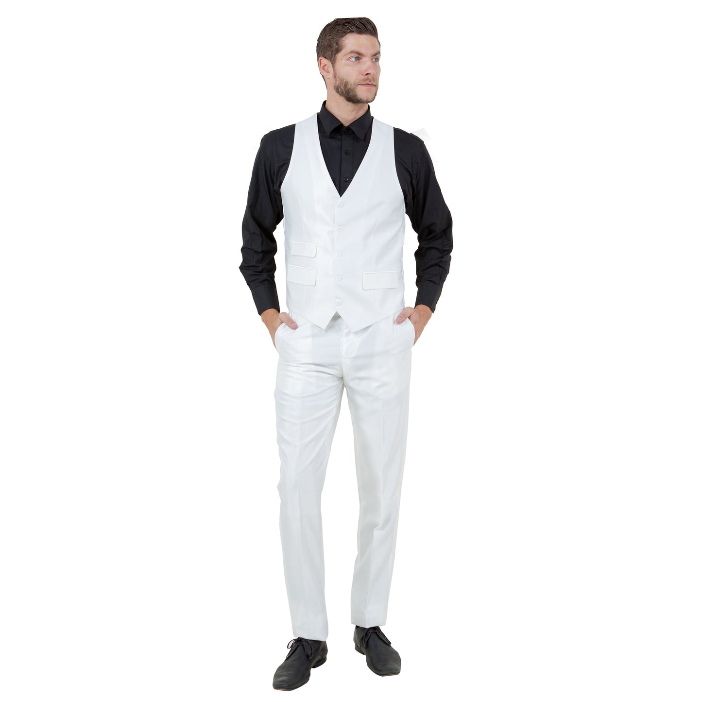 Ivory Men's Sharskin Slim-Fit 3-Piece Suit
