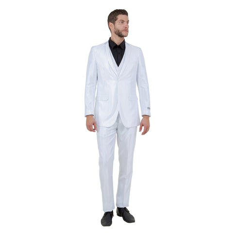 Men's Sharskin Slim-Fit 3-Piece Suit