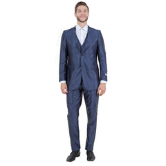 Men's Sharskin Slim-Fit 3-Piece Suit