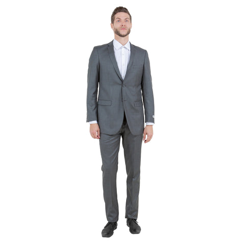 Men's 2pc Sharkskin Suit Slim-Fit