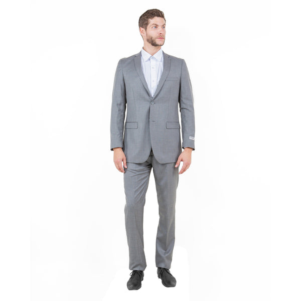 Men's 2pc Sharkskin Suit Slim-Fit