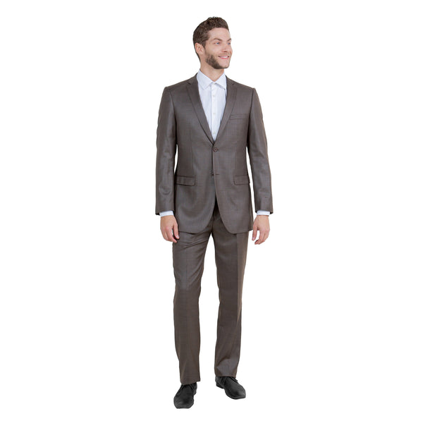 Men's 2pc Sharkskin Suit Slim-Fit