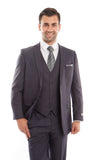 Gray 3-PC Slim Fit Stretch Suits