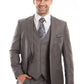 Gray 3-PC Slim Fit Stretch Suits