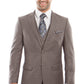 Mid. Taupe 3-PC Slim Fit Stretch Suits