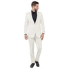 Off-White Solid 2-PC Slim Fit Performance Stretch Suits
