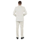 Off-White Solid 2-PC Slim Fit Performance Stretch Suits