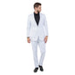 White Solid 2-PC Slim Fit Performance Stretch Suits