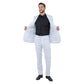 White Solid 2-PC Slim Fit Performance Stretch Suits