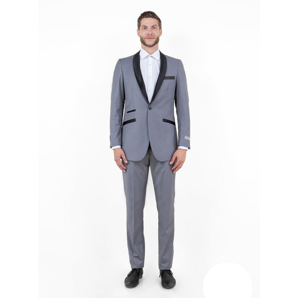 Men's 2-Piece Suit Set with a Tuxedo Look