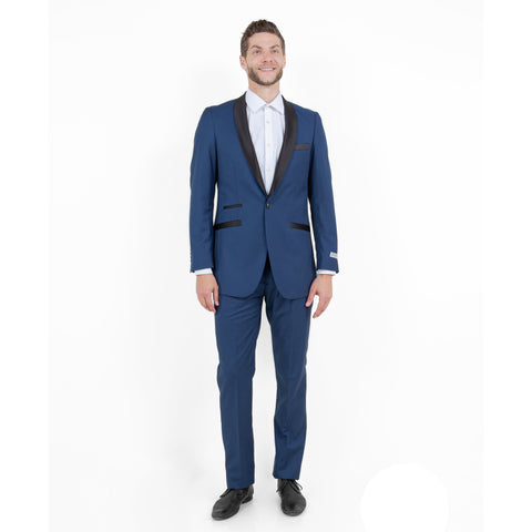 Men's 2-Piece Suit Set with a Tuxedo Look