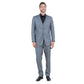 Grey Men's Slim-Fit 3-Piece Sharkskin Suit