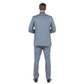 Grey Men's Slim-Fit 3-Piece Sharkskin Suit