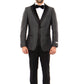 Black Tone on Tone 3-PC Slim Fit Suits