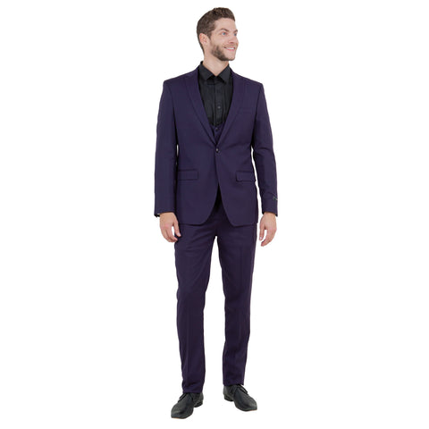 Men's Ultra Slim-Fit 3pc Suit w/ Expandable Waistband