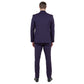 Eggplant Men's Ultra Slim-Fit 3pc Suit w/ Expandable Waistband
