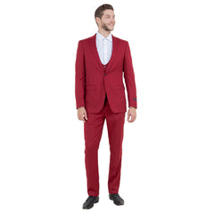 Men's Ultra Slim-Fit 3pc Suit w/ Expandable Waistband