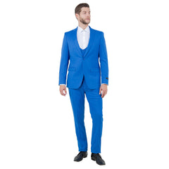 Men's Ultra Slim-Fit 3pc Suit w/ Expandable Waistband