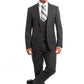 Gray Solid 3-PC Ultra Slim Fit Suits