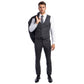 Men's Skinny-Fit Solid 3pc Suit