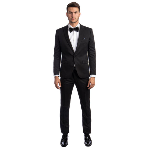 Men's Skinny-Fit 2pc Suit w/ Peak Lapel