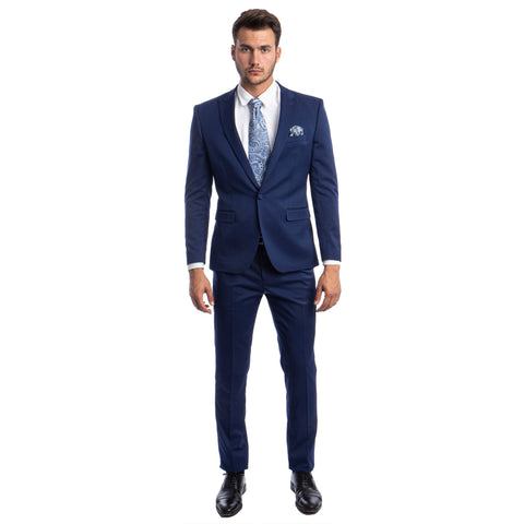 Men's Skinny-Fit 2pc Suit w/ Peak Lapel